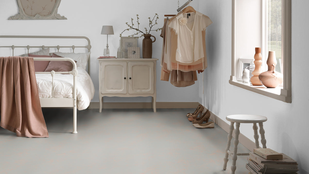 Cavero Linoleumboden 200cm | Farbe: Beige Grau | Raumbild 1 (Beispielbild, Farbe kann abweichen)