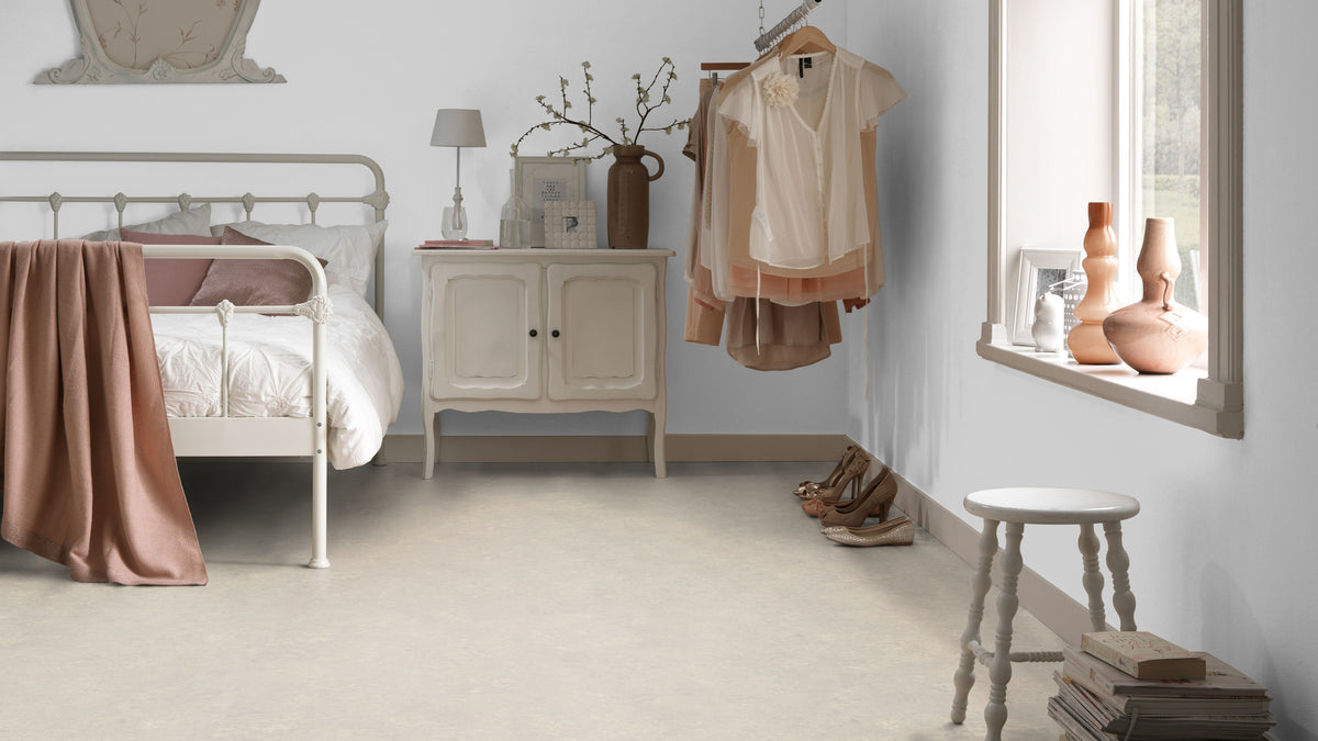 Ibrovano Linoleumboden 200cm | Farbe: Steinbeige | Raumbild 1 (Beispielbild, Farbe kann abweichen)