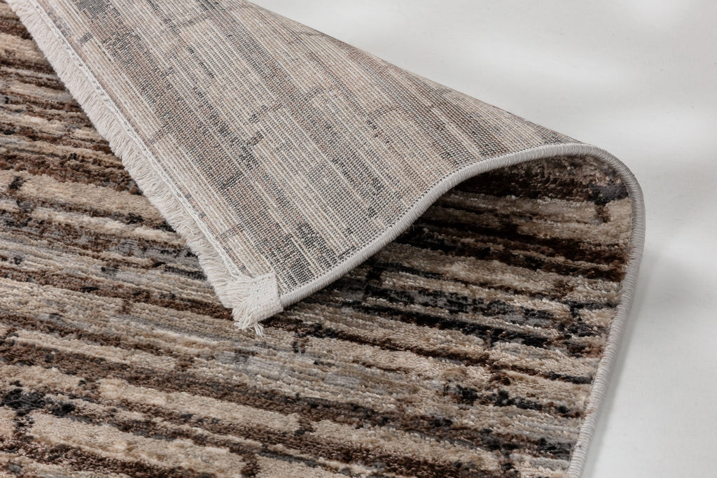 Allora Wohnteppich, Braun/Grau/Gold, Detail 2