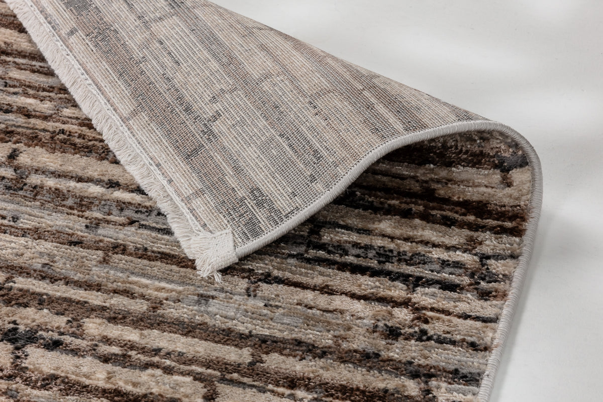 Allora Wohnteppich, Braun/Grau/Gold, Detail 2