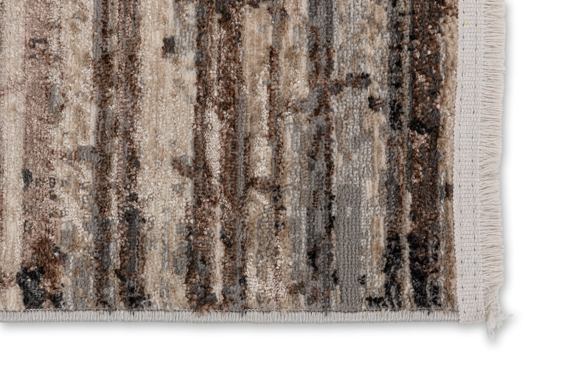 Allora Wohnteppich, Braun/Grau/Gold, Detail