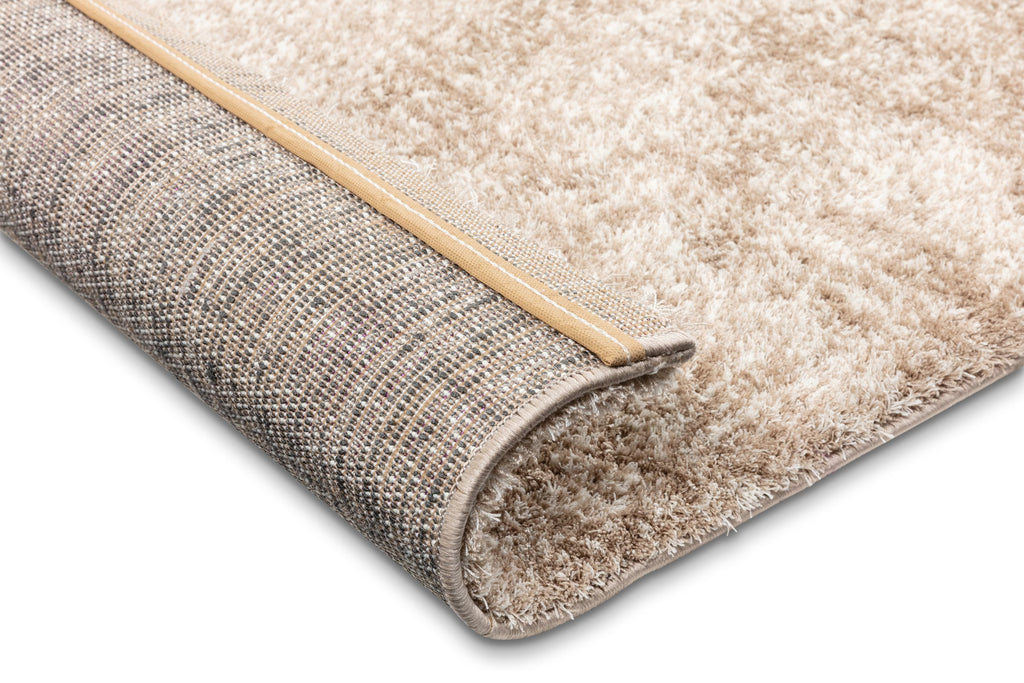 Amberly Wohnteppich, Beige meliert, Rückseite
