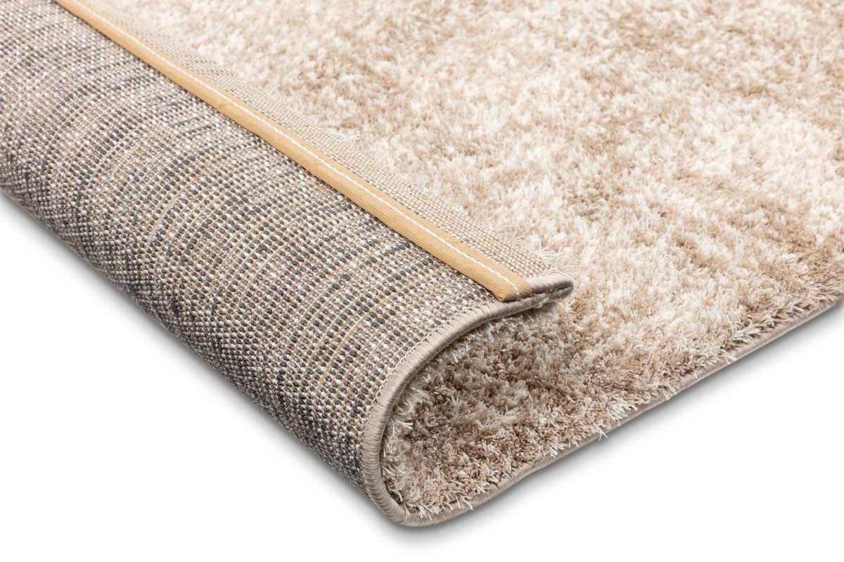Amberly Wohnteppich, Beige meliert, Rückseite