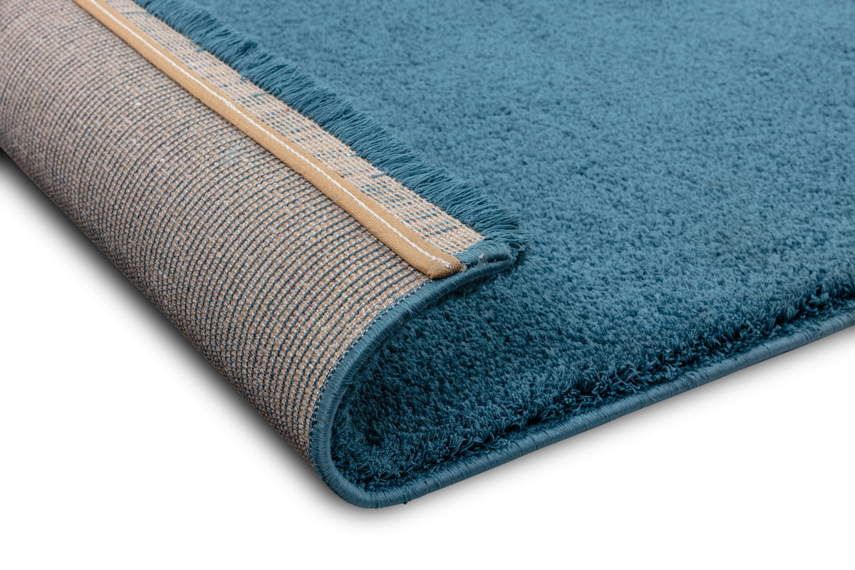Amberly Wohnteppich, Blau, Rückseite