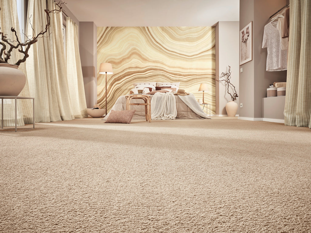 Ambrosia Teppichboden | Farbe: Sand (524) | Raumbild 1