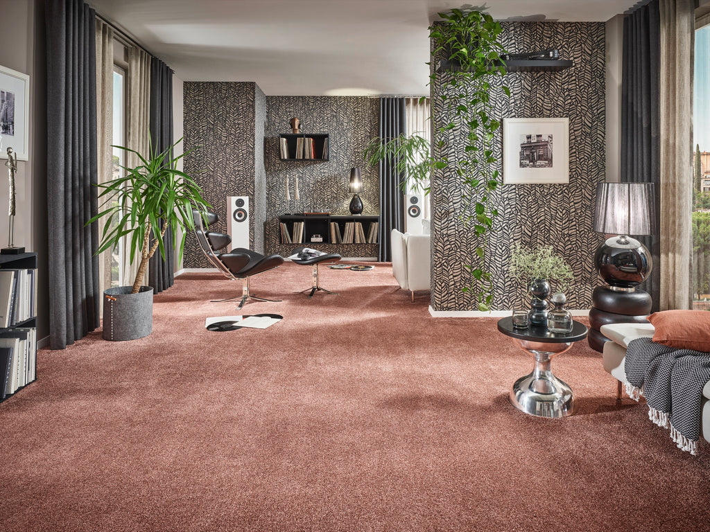 Armonia Teppichboden | Farbe: Rostbraun (018) | Raumbild 3