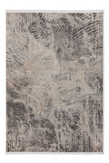 Aurelia Wohnteppich, Schwarz/Gold, Draufsicht