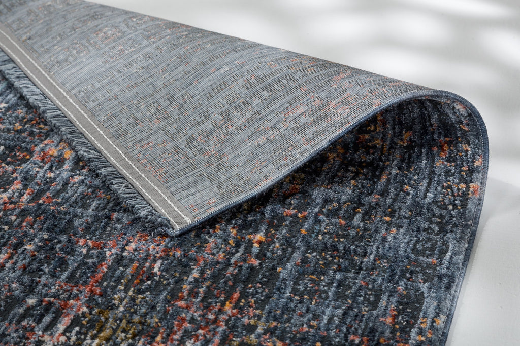 Azurella Wohnteppich, Blau/Mehrfarbig, Detail 2