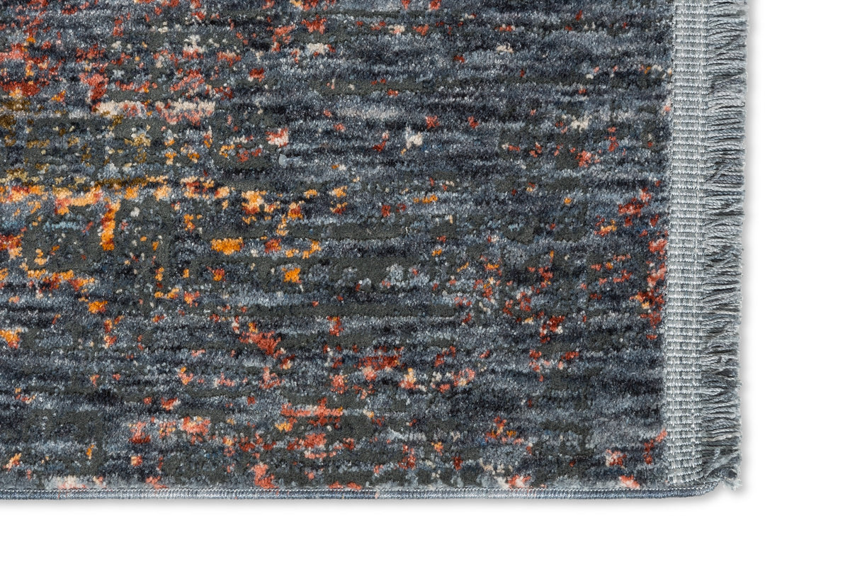 Azurella Wohnteppich, Blau/Mehrfarbig, Detail