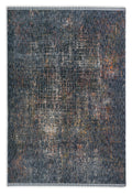Azurella Wohnteppich, Blau/Mehrfarbig, Draufsicht