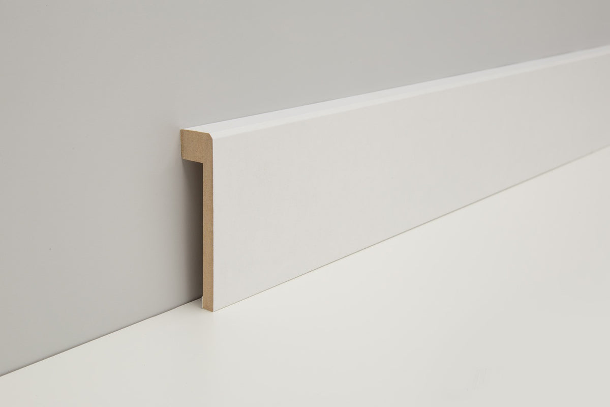 Belmora Fliesensockel-Abdeckleiste 18x78mm | Farbe: Weiß | Produktbild
