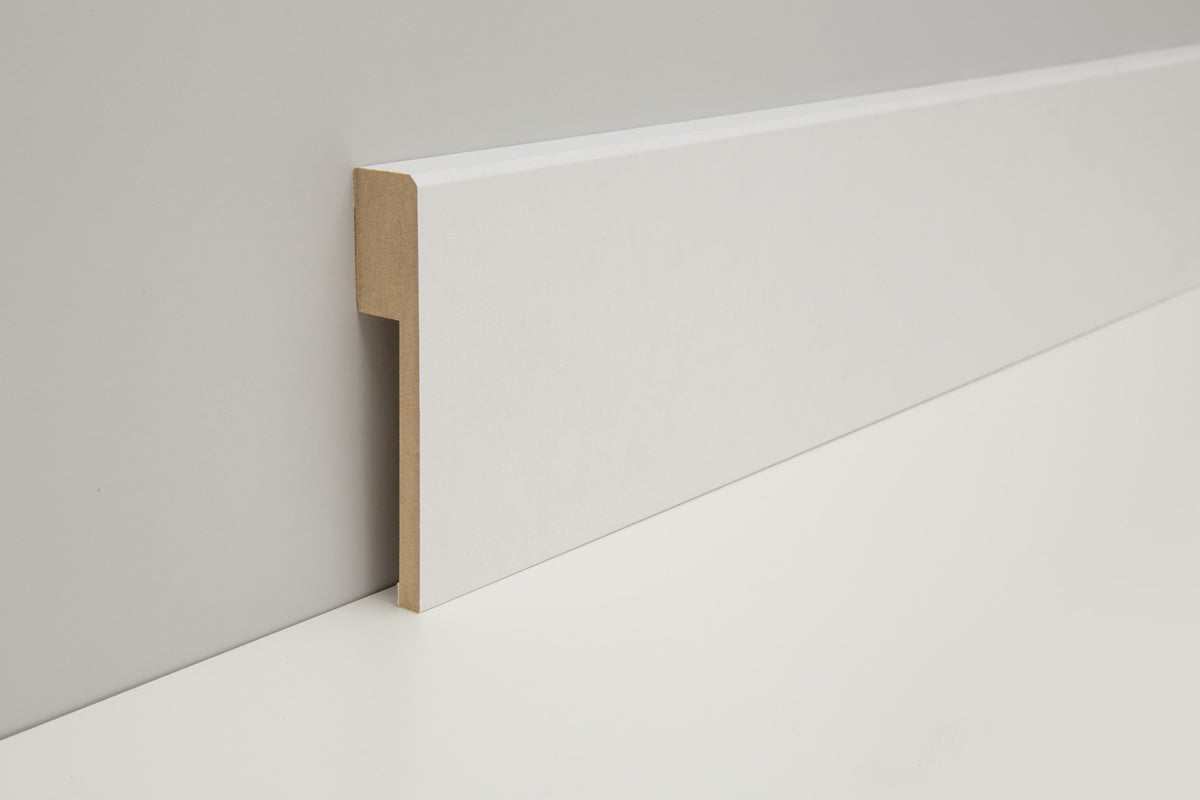 Belmora Fliesensockel-Abdeckleiste 18x96mm | Farbe: Weiß | Produktbild