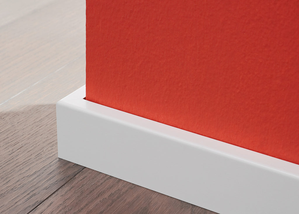 Belmora Sockelleiste eckig 16x58mm | Farbe: Weiß | Raumbeispiel 1
