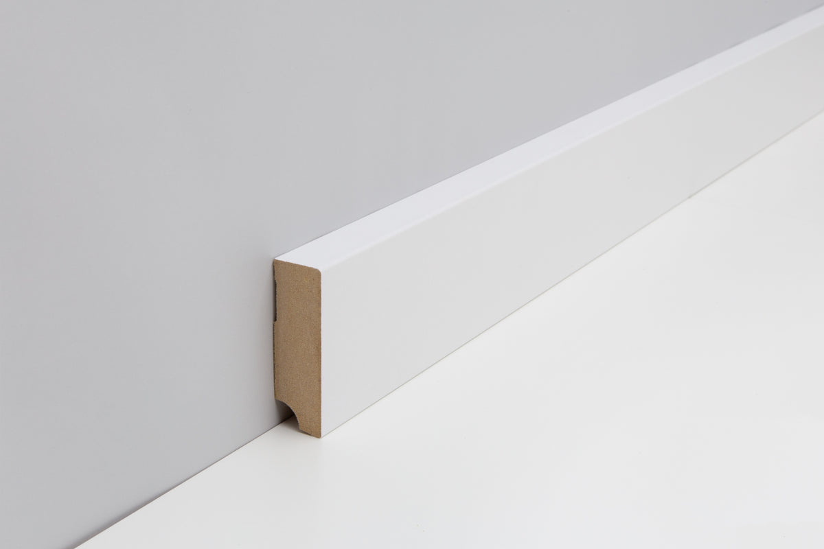 Belmora Sockelleiste eckig 18x58mm | Farbe: Weiß | Produktbild