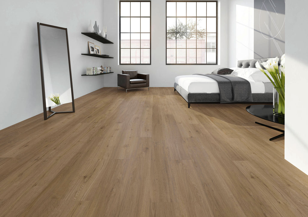Solenta Eiche Gewachst Klebevinyl – Raumbeispiel 1