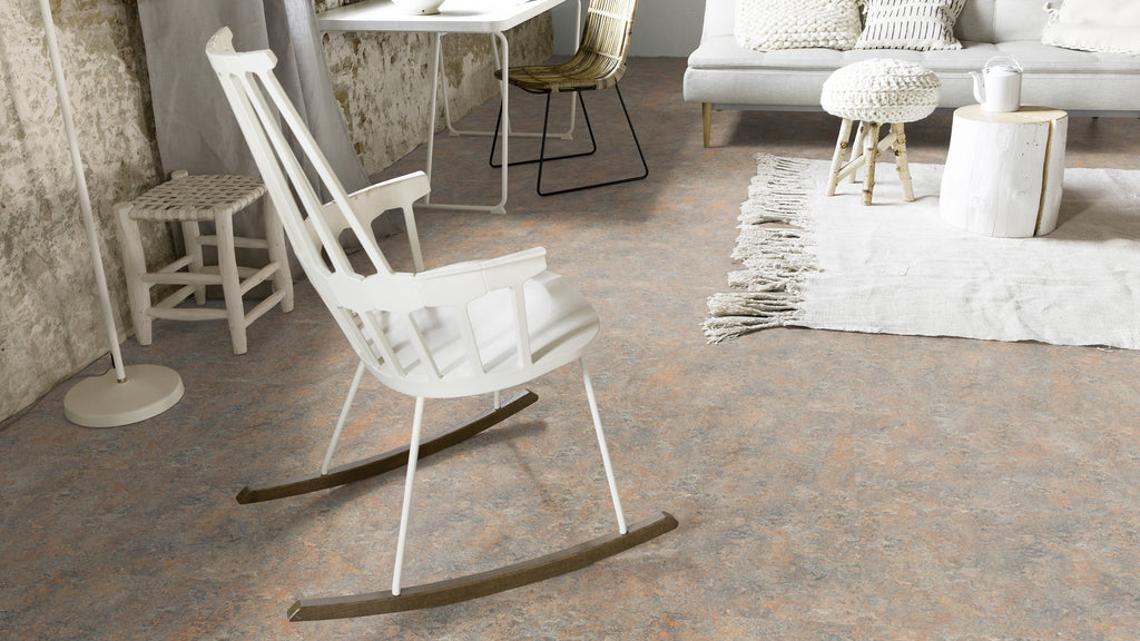 Fiora Linoleumboden 200cm | Farbe: Beige Grau | Raumbild 3 (Beispielbild, Farbe kann abweichen)