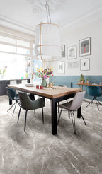 Casvino Marmor Greige Klickvinyl – Raumbeispiel (Farbe kann abweichen)