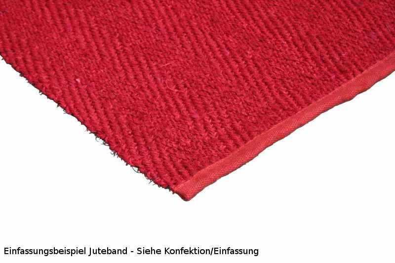 Cocora Kokosläufer Fischgrat nach Maß, Rot