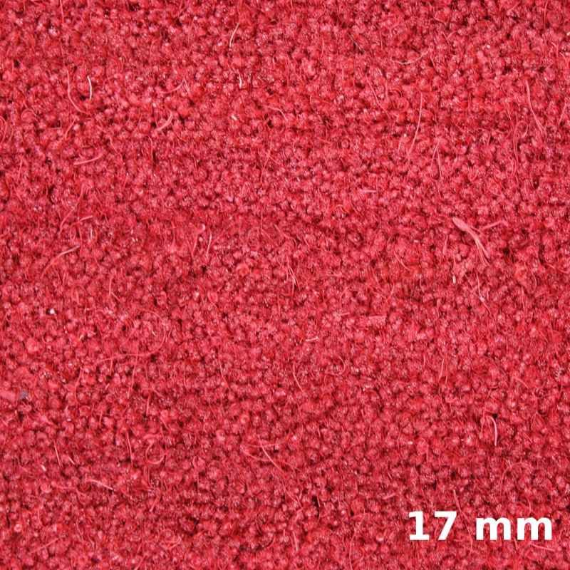 Cocora Kokosmatte nach Maß, Rot, 17 mm