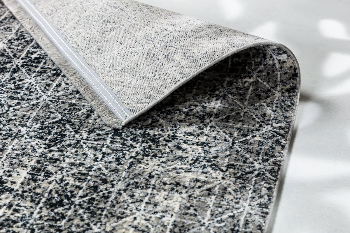 Cristalla Wohnteppich, Dunkelgrau, Detail 2