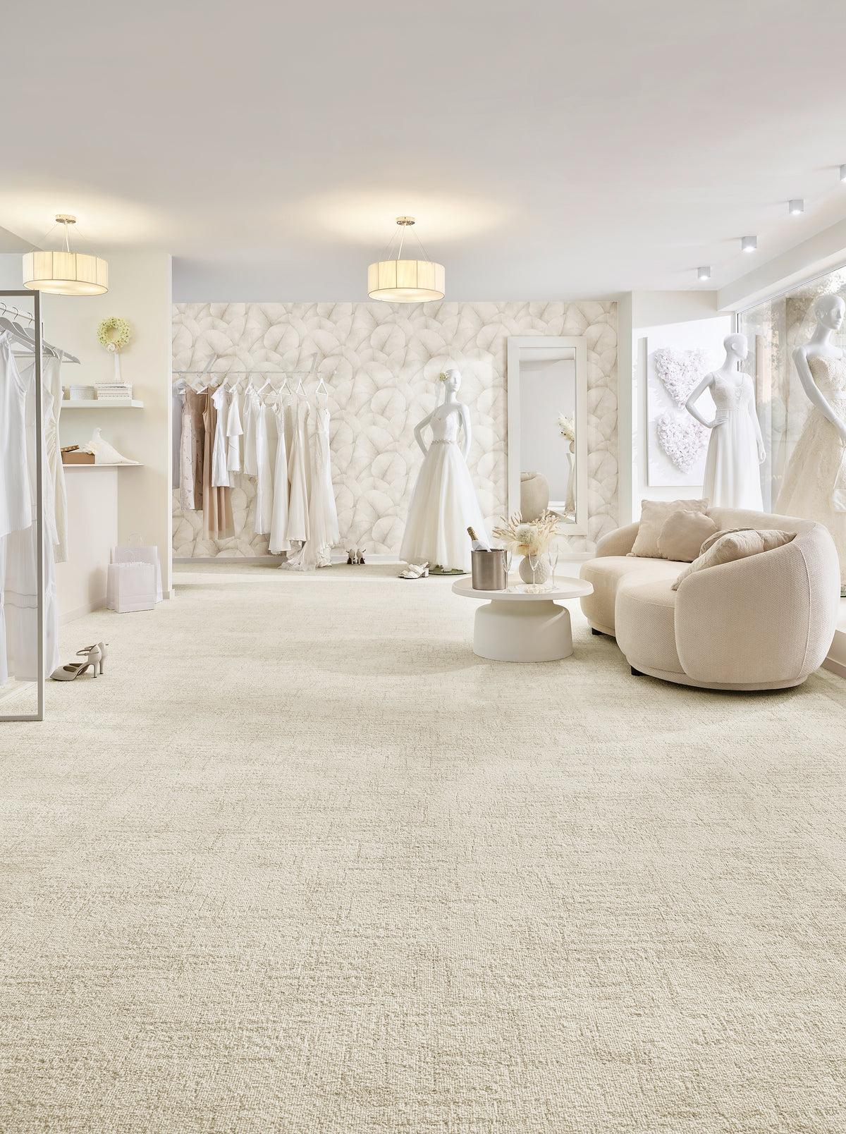 Delmare Teppichboden 400cm – Raumbeispiel 1 (Farbnr. 032)