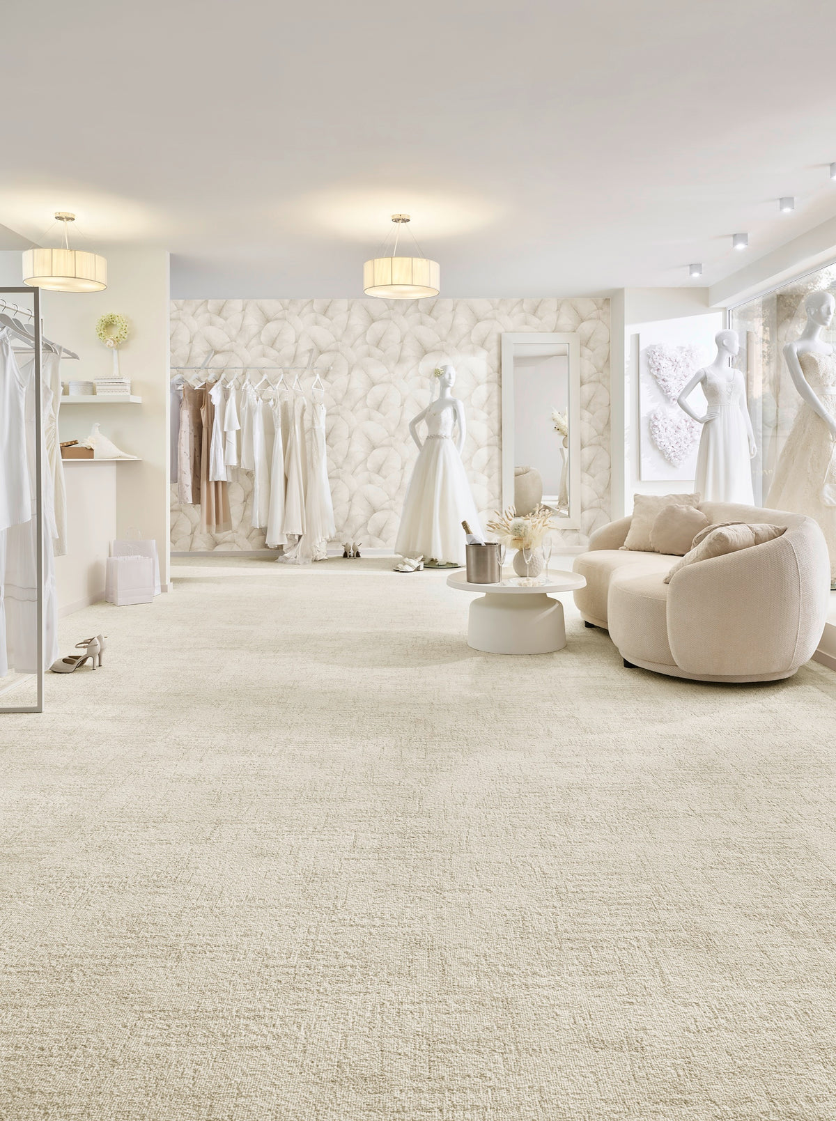 Delmare Teppichboden | Farbe: Creme (032) | Raumbild 2