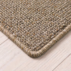 Delphina Teppich nach Maß | Farbe: Beige (033) | gekettelte Kante (Beispielbild, Farbe kann abweichen)
