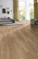 Dralino Eiche Natur Klebevinyl – Raumbeispiel (Farbe kann abweichen)