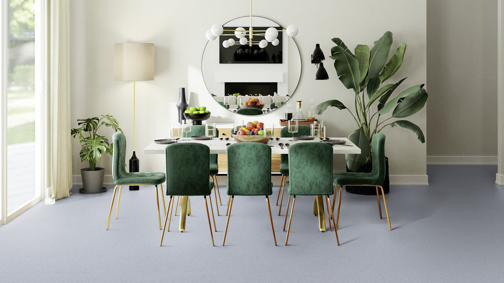 Lisvento R10 PVC-Boden homogen 200cm | Farbe: Mintgrau | Raumbild 2 (Beispielbild, Farbe kann abweichen)