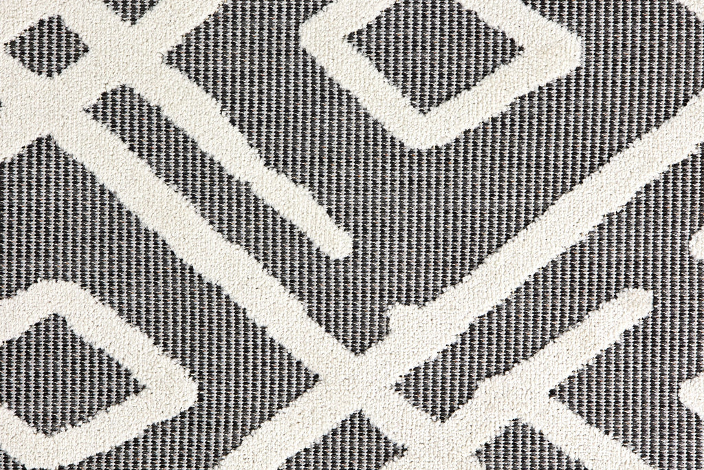 Ethelia Wohnteppich, Grau/Weiß, Detail 2