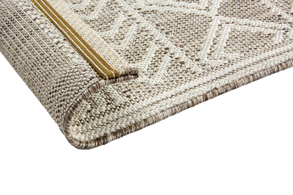 Ethnara Wohnteppich, Beige, Rückseite