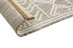 Ethnara Wohnteppich, Beige, Rückseite