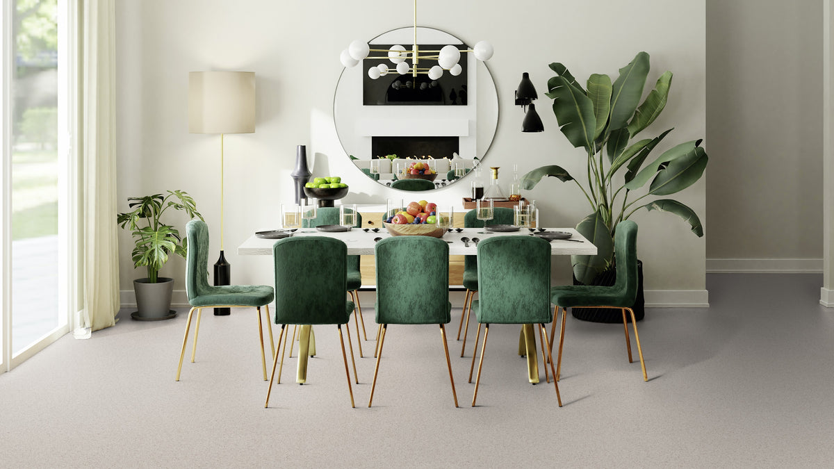 Lisvento PVC-Boden homogen 200cm | Farbe: Kieselgrau | Raumbild 2 (Beispielbild, Farbe kann abweichen)