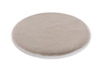 Fellara Dekofell, Beige, Ø 35 cm rund, Seitenansicht