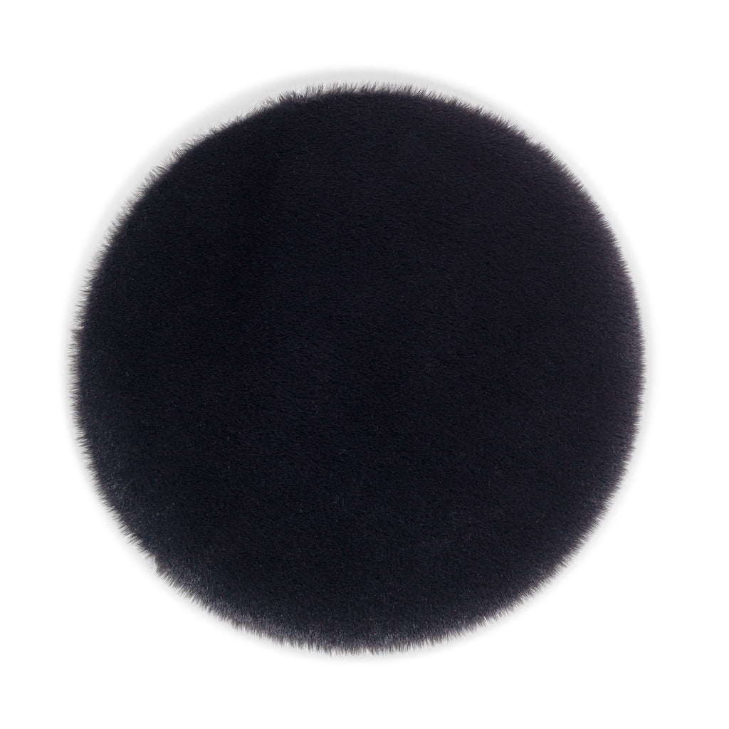 Fellara Dekofell, Schwarz, 35 cm rund