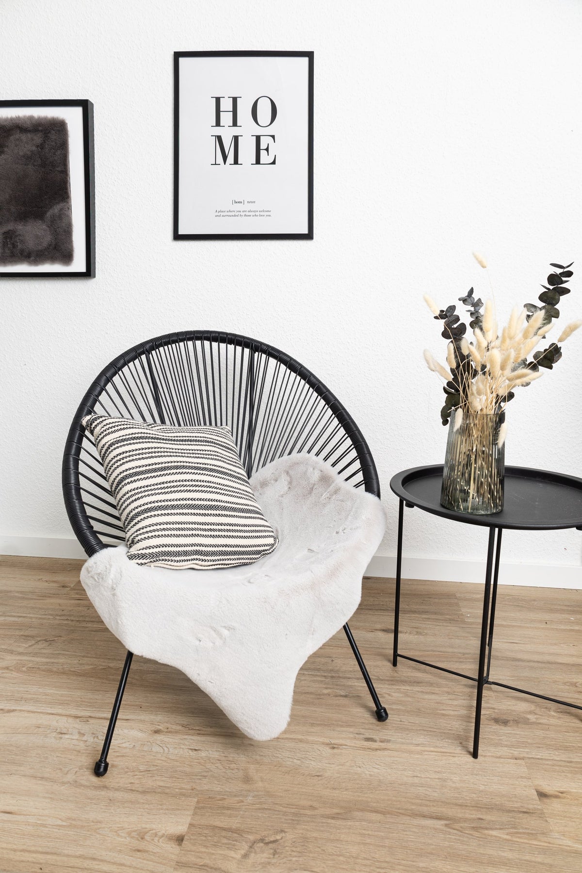 Fellara Dekofell, Silber, im Wohnzimmer