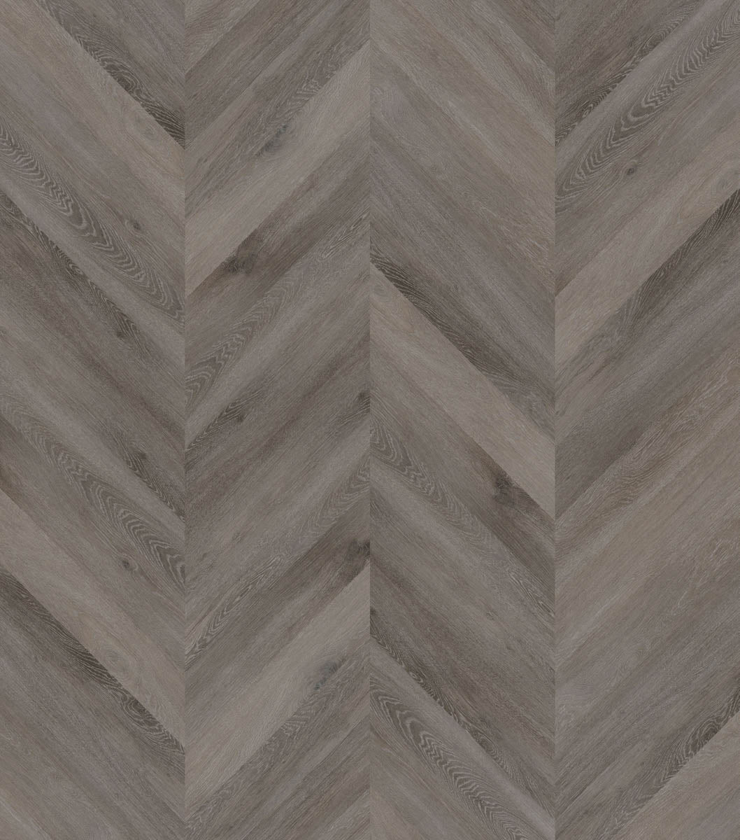 Fintesco Eiche Rauchgrau Chevron Klebevinyl