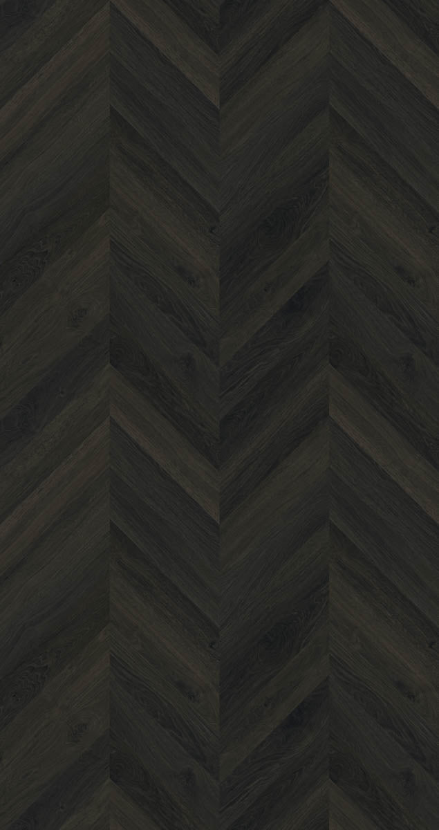 Fintesco Eiche Schwarz Chevron Klebevinyl