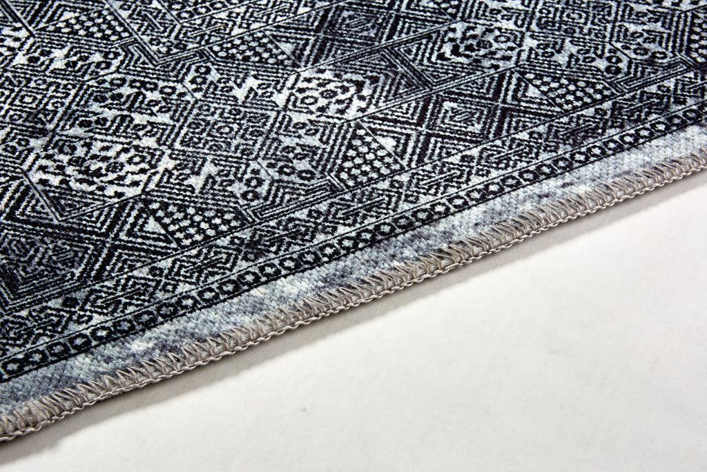 Fiorana Wohnteppich, Anthrazit/Schwarz, Detail