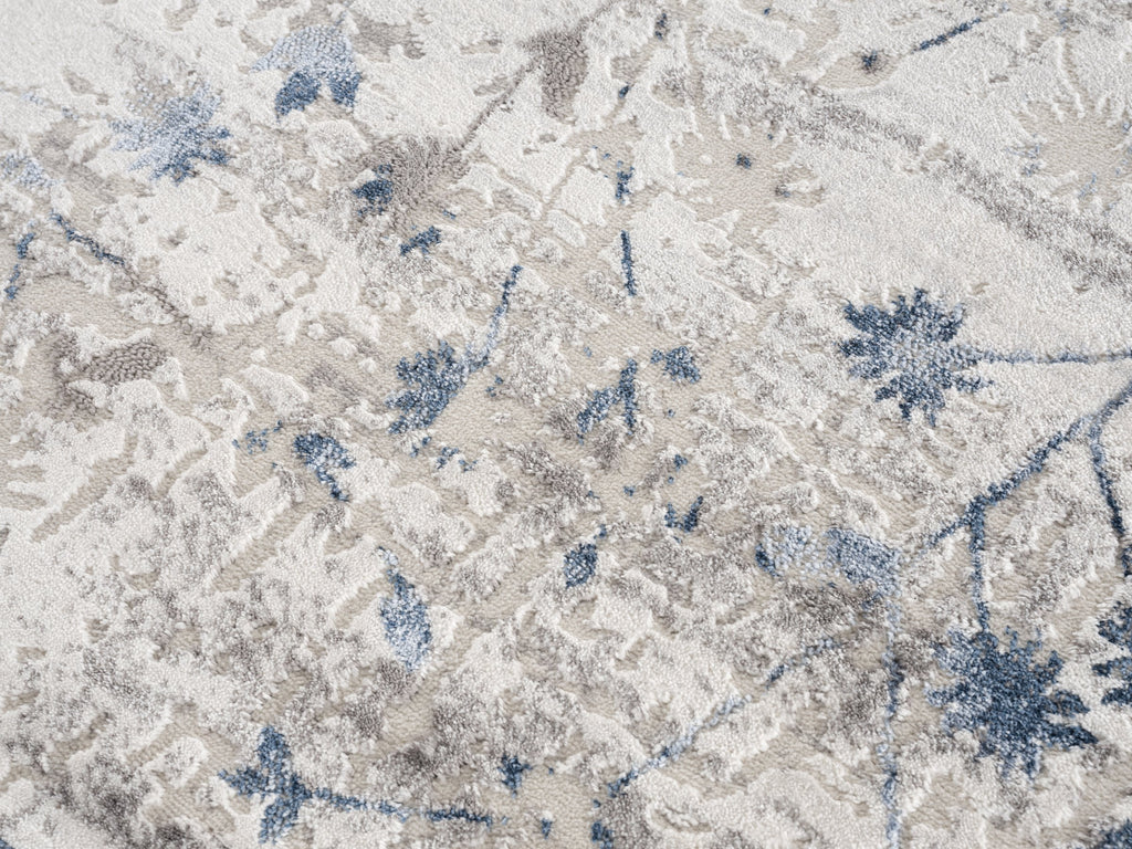 Florina Wohnteppich, Blau, Detail