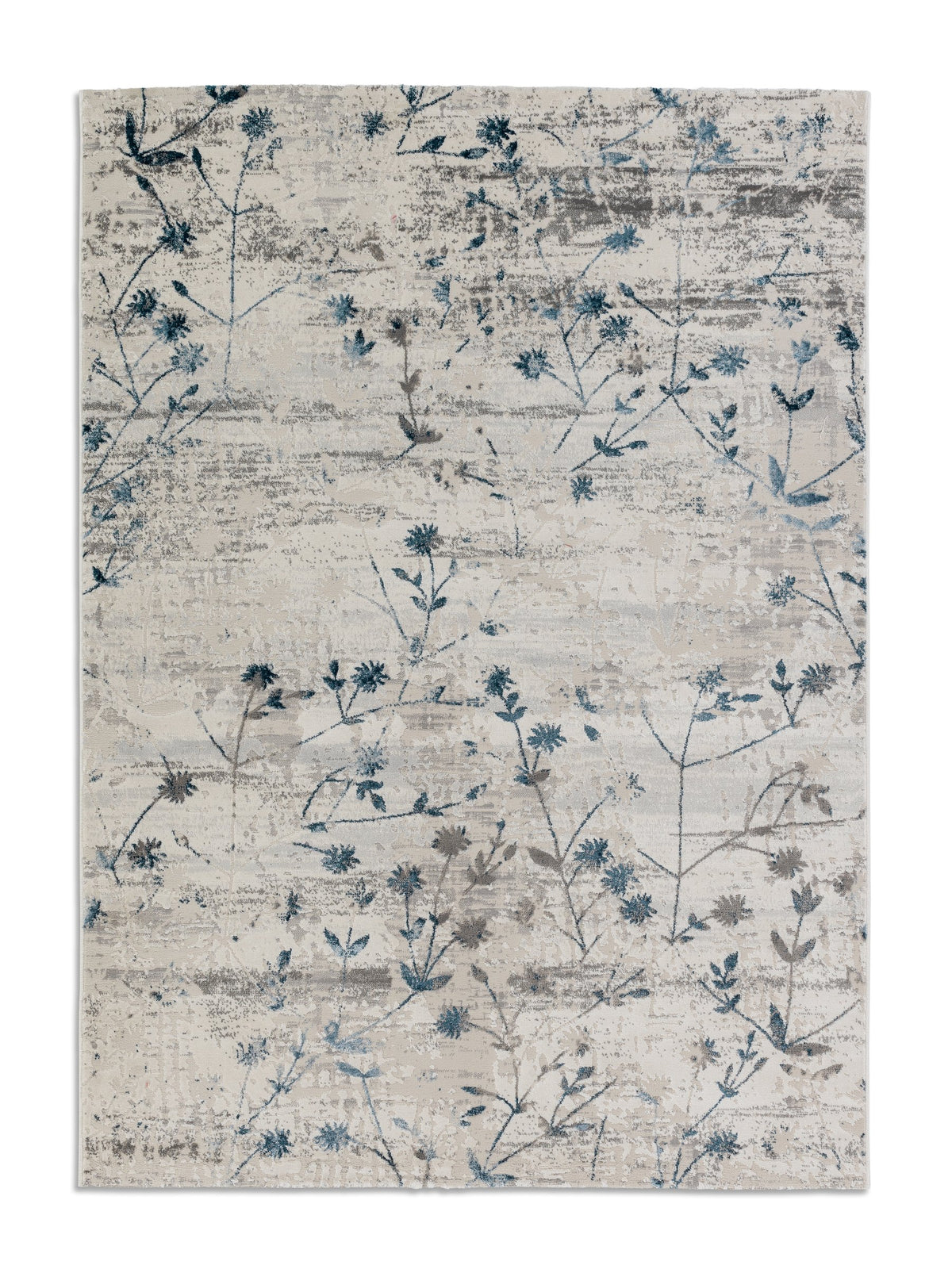Florina Wohnteppich, Blau, Draufsicht