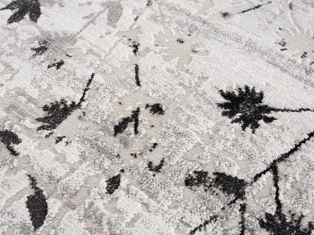 Florina Wohnteppich, Schwarz, Detail