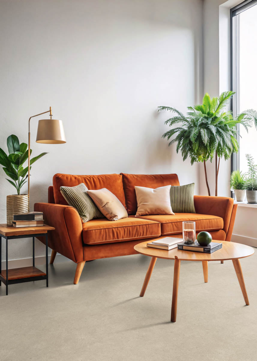 Gamverura Stein Beige – Vinylboden von der Rolle | Raumansicht