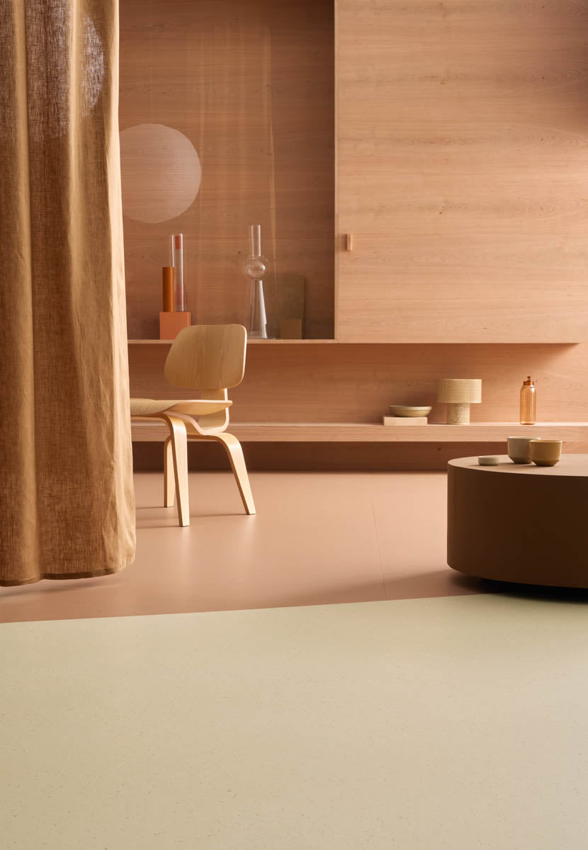 Gaudino Linoleumboden 200cm | Farbe: Rosébeige | Raumansicht