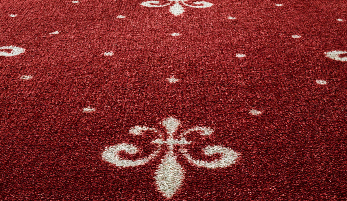 Gavotta Teppichboden 400cm | Farbe: Bordeaux Lilien (120) | Detailansicht 1