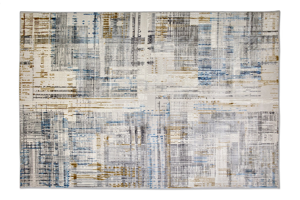 Grisella Wohnteppich, Grau/Blau, Draufsicht