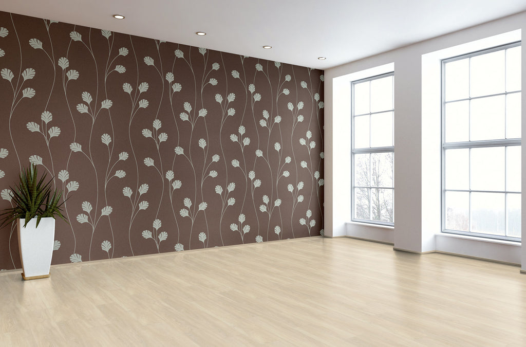 Isento Eiche Creme Klickvinyl – Raumbeispiel (Farbe kann abweichen)