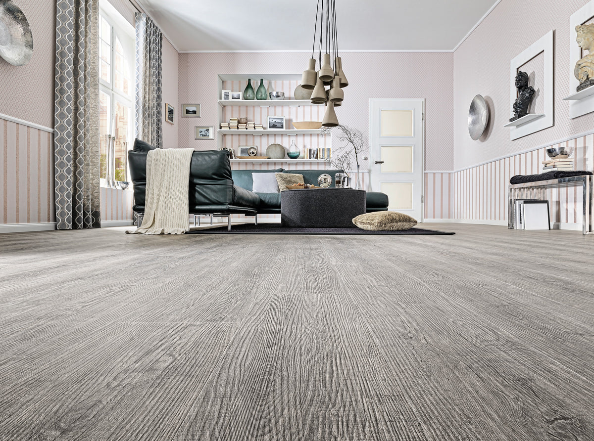 Kolding Eiche Altgrau Klickvinyl 9,6mm – Raumbeispiel 3