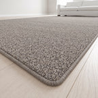 Kontura Teppich nach Maß | Farbe: Grau Warm | Kettelecke (Beispielbild, Farbe kann abweichen)