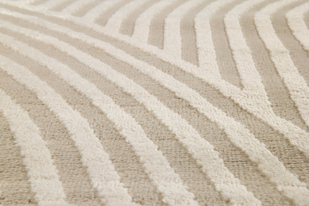 Kringla Wohnteppich, Creme, Detail 2